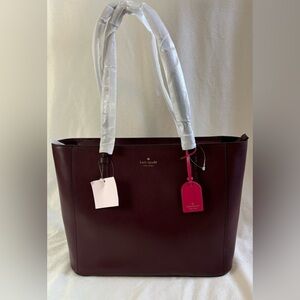 Kate Spade Burgundy Medium Tote NWT